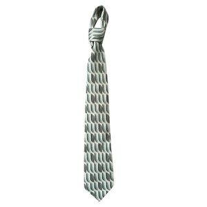 Carlos Devenezia Green Abstract neck Tie 100% Silk mens designer business casual